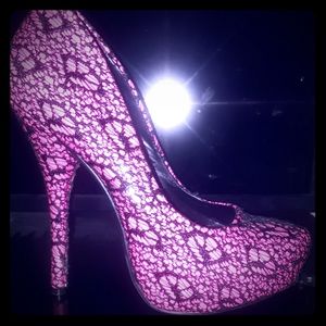 Pink n Black heels